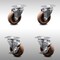 Service Caster 4 Inch SS High Temp Glass Filled Nylon Swivel Top Plate Caster Set with 2 Brakes SCC-SS20S414-GFNSHT-2-TLB-2 - alternate 1